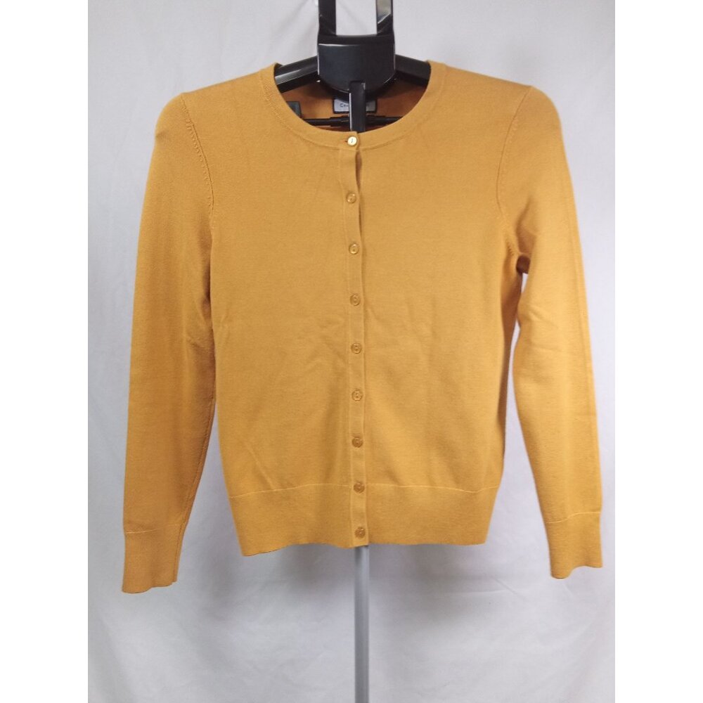 Charter Club Women's Yellow Button Down Cardigan Sweater Size Small